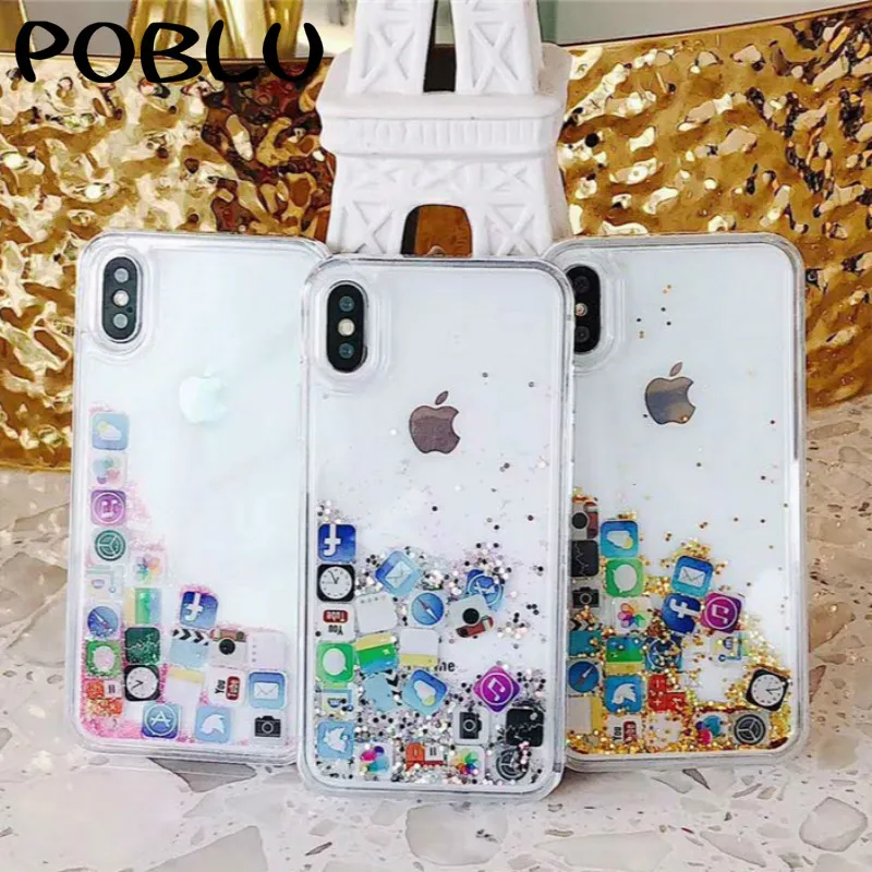 POBLU стильный Забавный Чехол для мобильного приложения с иконами iphone XR XS MAX 8 7 6s Plus