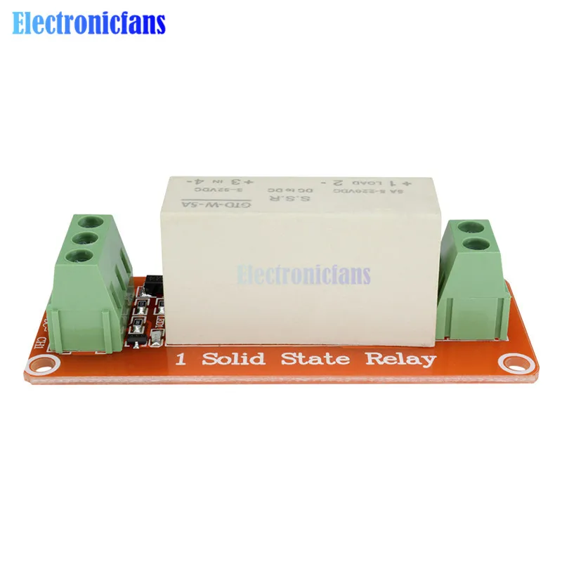 Одноканальный модуль твердотельного реле постоянного тока 5 в 220 В А SSR Для Arduino Uno