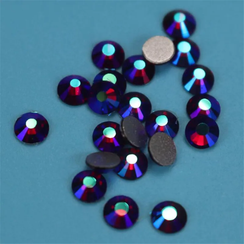 Стразы для дизайна ногтей IDFIAF ss3 SS4 SS6 все размеры темно красные AB Siam цветные