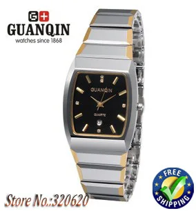 Original GUANQIN Couple lovers quartz watches waterproof sapphire men and Lady tungsten steel watches-GQ6051 | Наручные часы