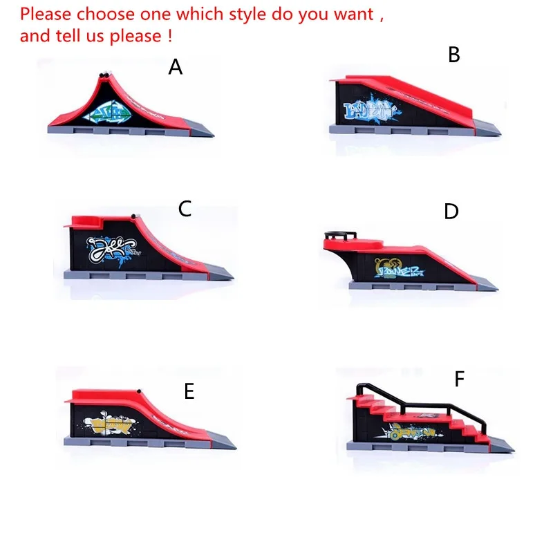 Случайный 1 шт. мини скейтборд фингерборд Ramps Park для профессионального пальцевого