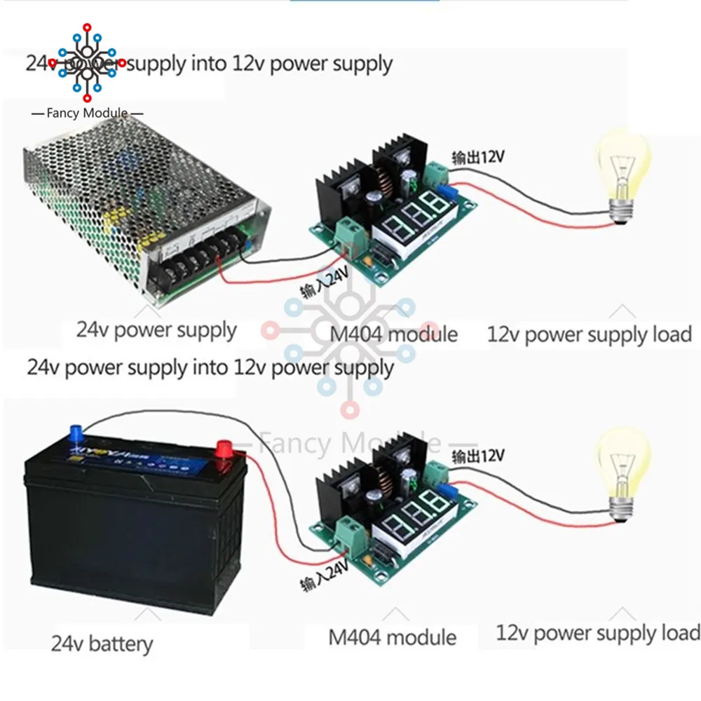 Модуль регулятора напряжения постоянного тока цифровой регулятор XL4016E1 дисплей 8A
