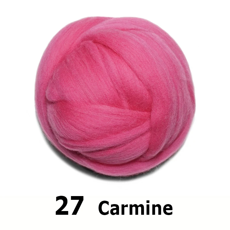 

Free shipping handmade Wool Felt for felting 50g Carmine Perfect in Needle Felt 27#