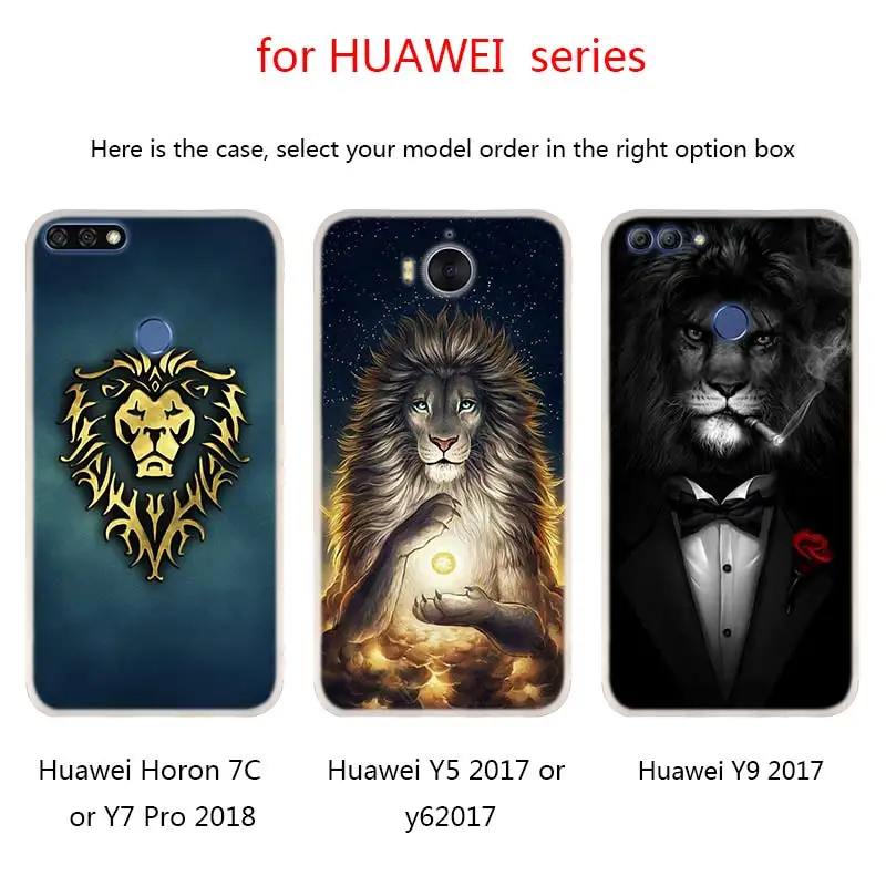 Классические чехлы для телефонов с Львом тигром волком Huawei Mate 30 20 10 Lite Pro Мягкий