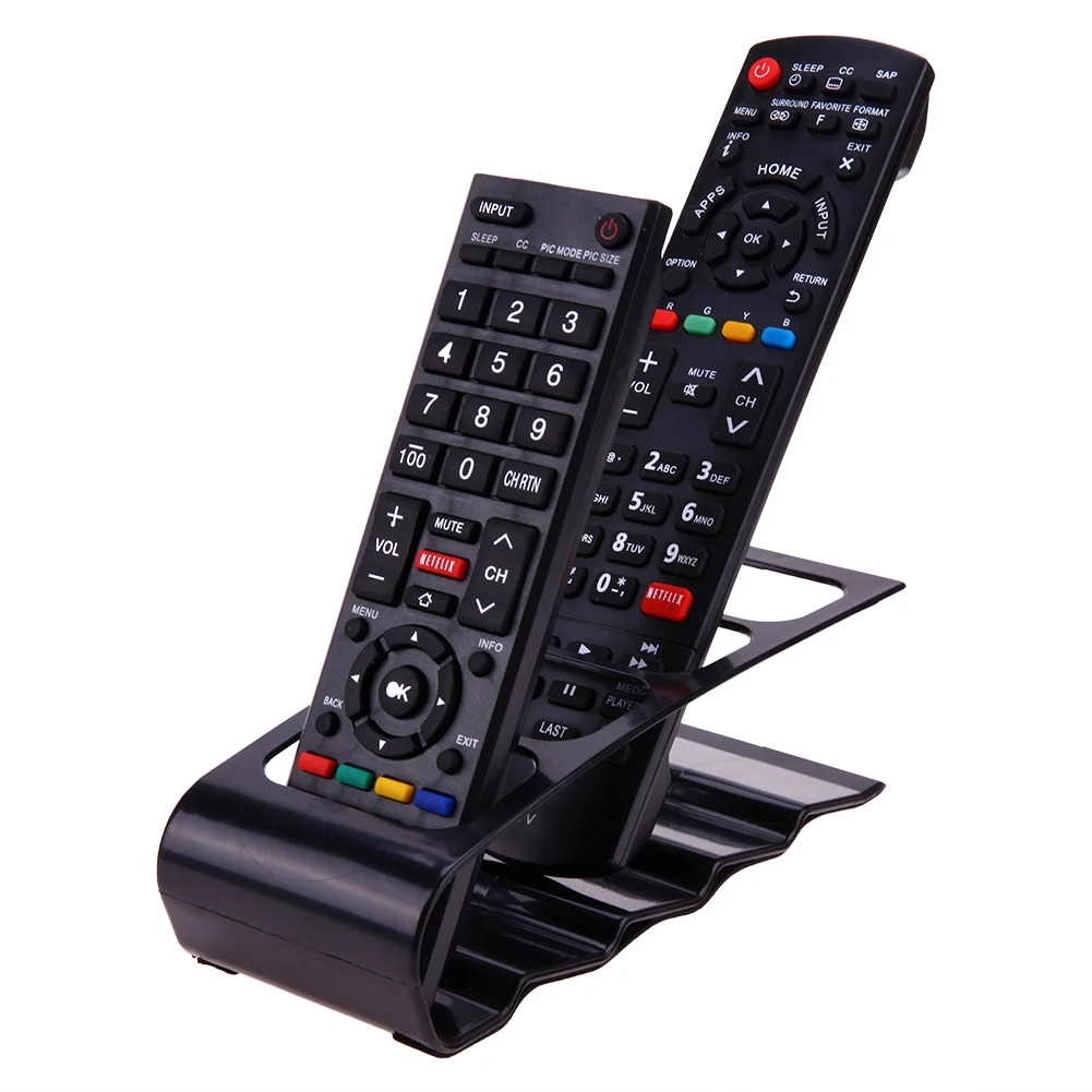 4 сотового ТВ DVD пульт дистанционного управления держатель настольный телефон Органайзер Пластиковая Полка Подставка для хранения стеллажи для домашней организации