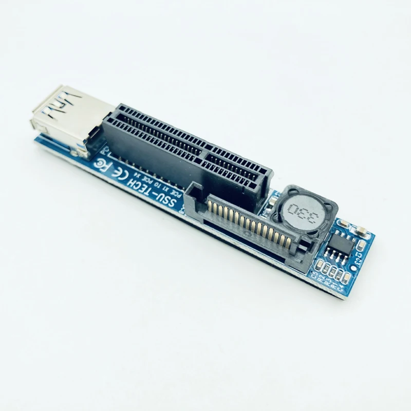 Плата расширения BTBcoin PCI E Райзер PCIE Express X1 до X4 карта адаптер с удлинителем 30 см