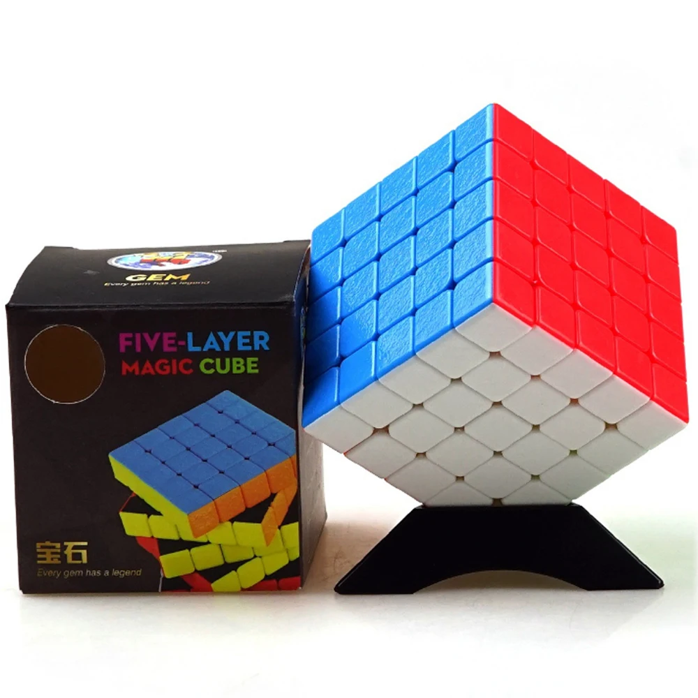 Высокое качество 5*5 ShengShou без наклеек магические Кубики-пазлы 6 3 см 5x5x5 пять 5 слоев