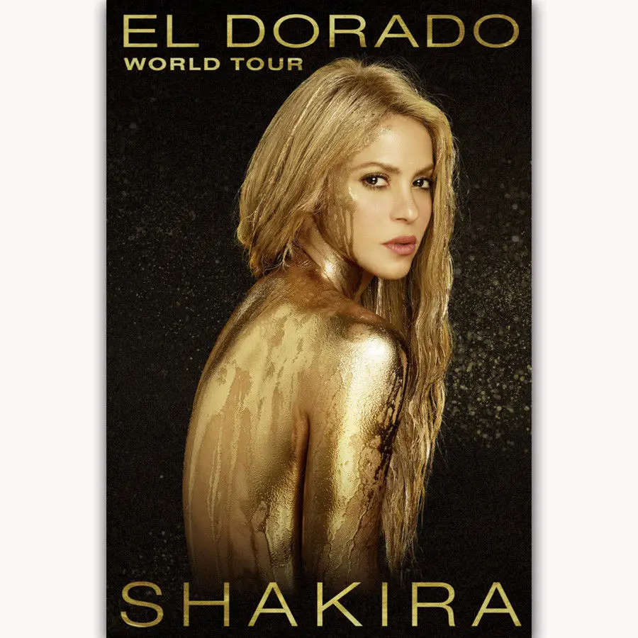 Новинка шлейра EL Dorado World музыкальный тур-Шелковый художественный плакат Наклейка