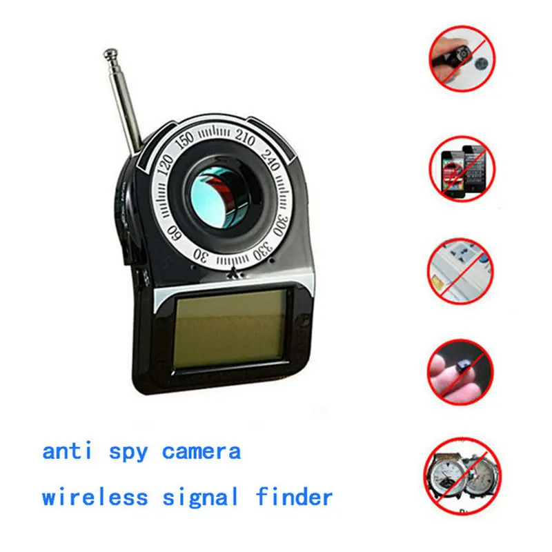 

Wireless Signal Finder Anti-SPY Full Range RF Camera Detector Protable GSM Sensor Mini Camera use in Hotel For Free Shipping