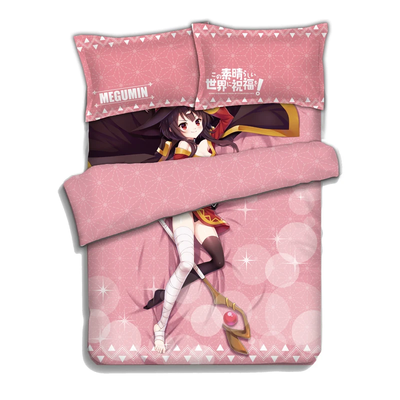 

Kono Subarashii Sekai ni Shukufuku wo! Anime Bed sheets Bedding Sheet Bedding Sets Bedcover Quilt Cover Pillow Case 4PCS