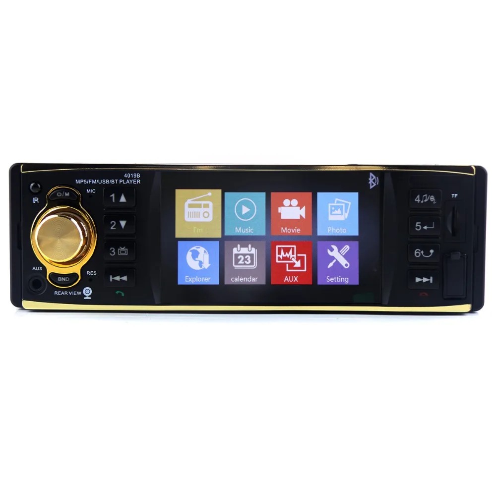 4.1inch 1 Din Car Radio Audio Stereo 1Din USB AUX FM Station Bluetooth with Steering Wheel Rearview Camera Remote Control | Автомобили и