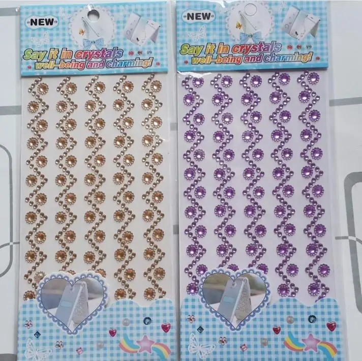 Новинка элегантная наклейка Doem Craft Стразы акриловая искусственная сделай сам