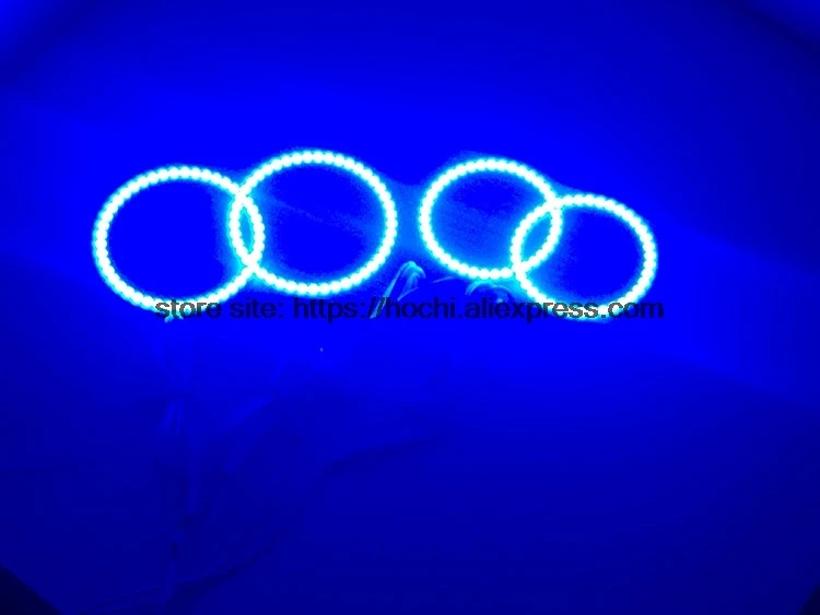 HochiTech отличный RGB многоцветные halo кольца комплект Автомобильный Стайлинг для hyundai Tiburon 2003-2006 ангельские глазки wifi Пульт дистанционного управления