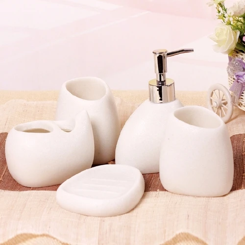 5piece set Креативный цельный или ванный набор, набор для эмульсии, бутылки, аксессуары, набор высокого качества, для мытья полоскания, чашка, зубная щетка, костюм, свадебный подарок - Цвет: 5piece set