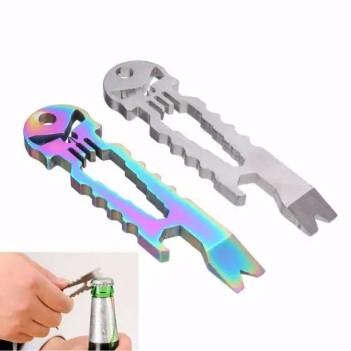 EDC Punisher Skull Multi-functional Survival Pocket Tool Keychain Self Help set | Дом и сад