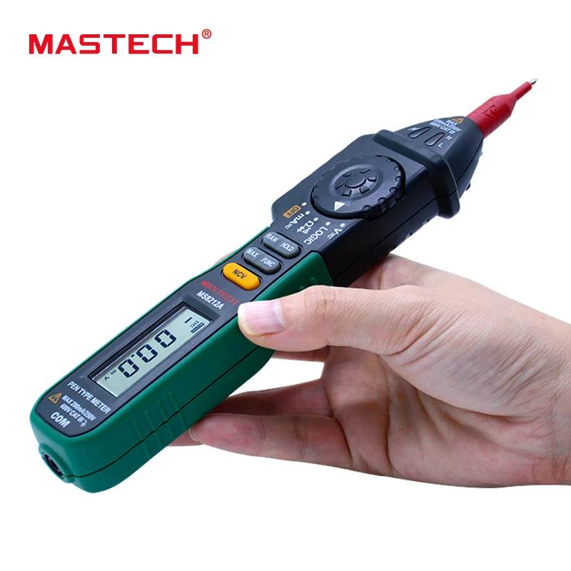 MASTECH MS8212A Тип Ручки Цифровой мультиметр Multimetro DC тестер напряжения переменного
