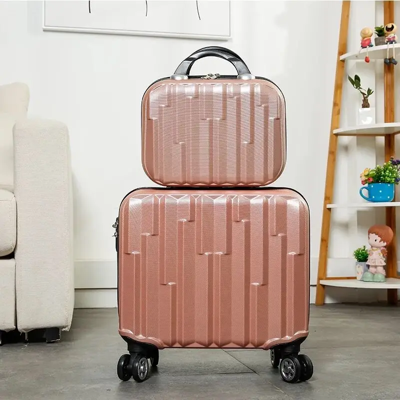 Чемодан на колесиках для мальчиков и девочек милый чемодан 18 дюймов Спиннер