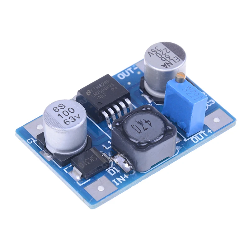 Новый LM2596S DC понижающий модуль питания Buck 3A Регулируемый ультра плата