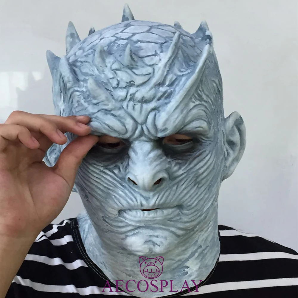 Косплэй Игра престолов ночи король Walker Уход за кожей лица ночной re зомби Хэллоуин маска для взрослых трон Костюм партии аксессуаров