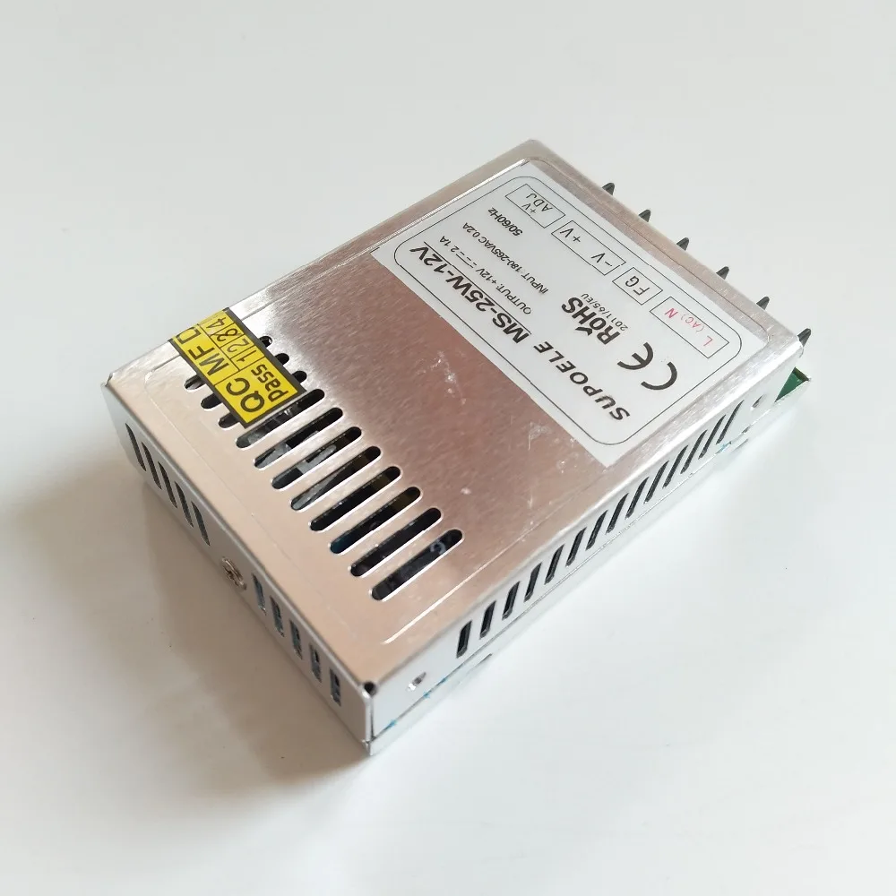 CE RoHS 2 года гарантии AC 180 265V к DC 5V 12V 24V одиночный выход мини размер LED Трансформатор