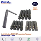 Новый 5-контактный порт 13 шт.лот 2,4G ISM 126ch беспроводной DMX512 передатчик и приемник адаптер сценический свет