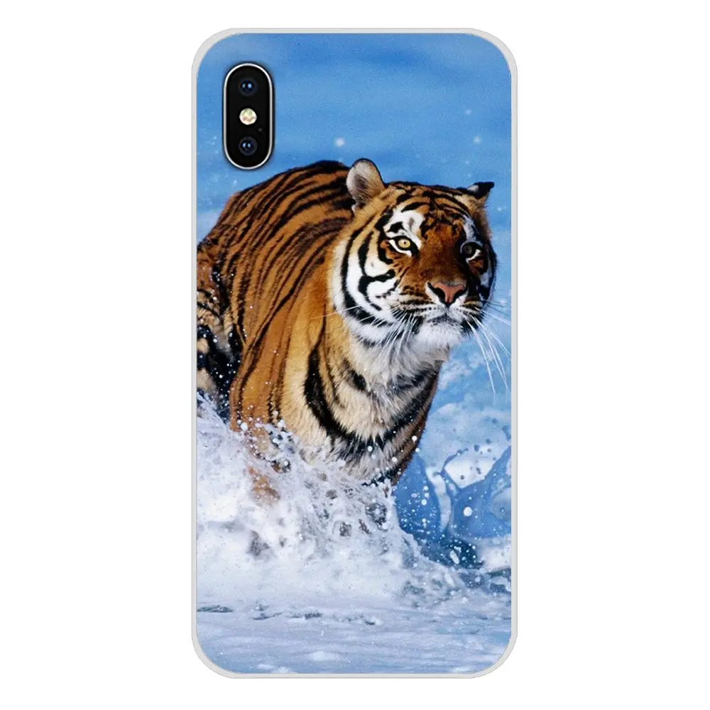 Животные Свирепый тигр аксессуары чехлы для телефонов Huawei P8 9 Lite Nova 2i 3i GR3 Y6 Pro Y7 Y8 Y9