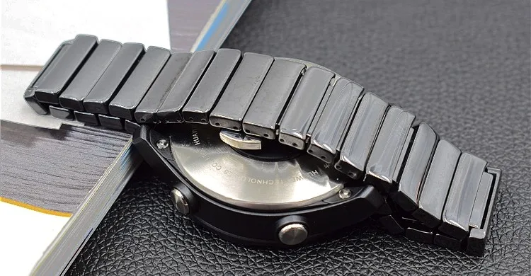 Ремешок из настоящей керамики для samsung Galaxy Watch 46 мм 42 мм gear S3 22 мм ремешок для huawei GT Watch 2 Классический 20 мм браслет на запястье