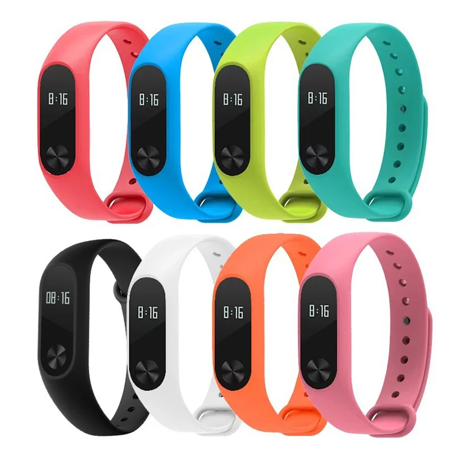 Красочные mi группа 2 Ремешок Браслет для xiaomi miband Ленты ремешок часов Замена Smartband
