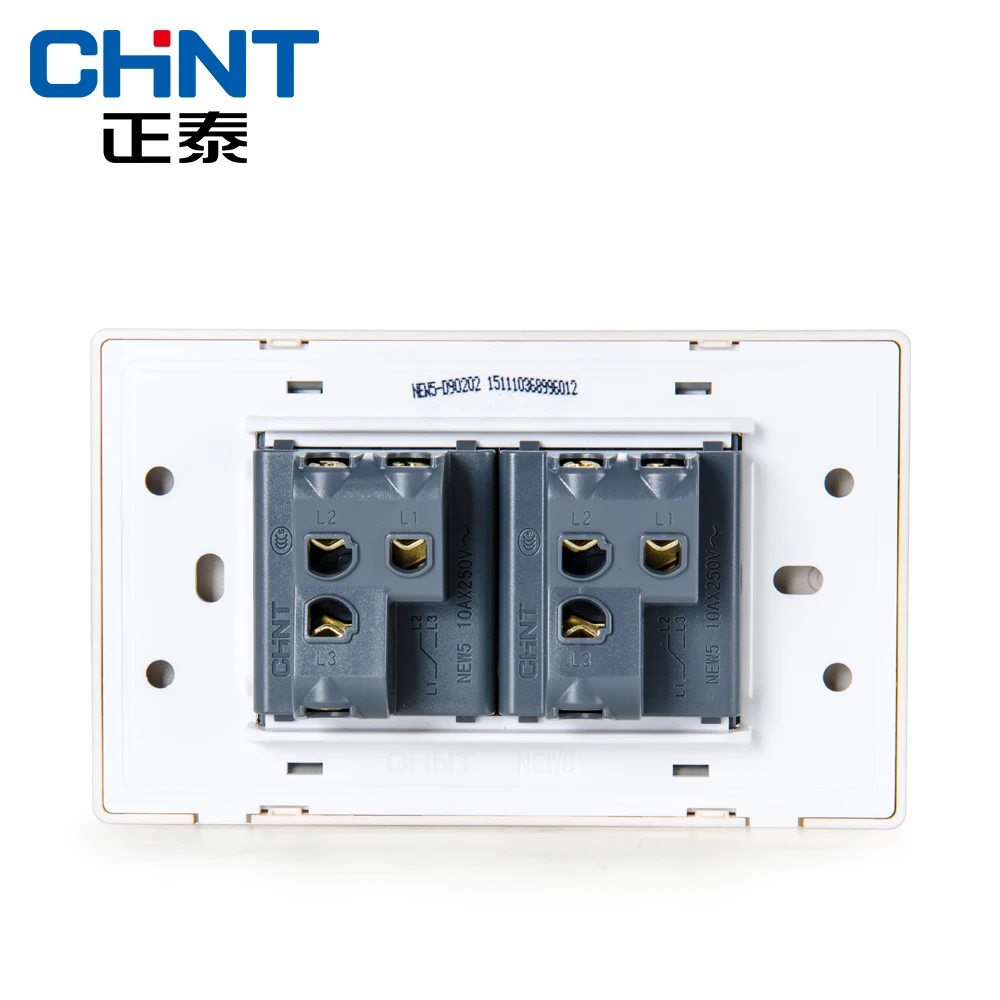 CHINT 118 световые переключатели NEW5D проволока для рисования Золотой блок стальная