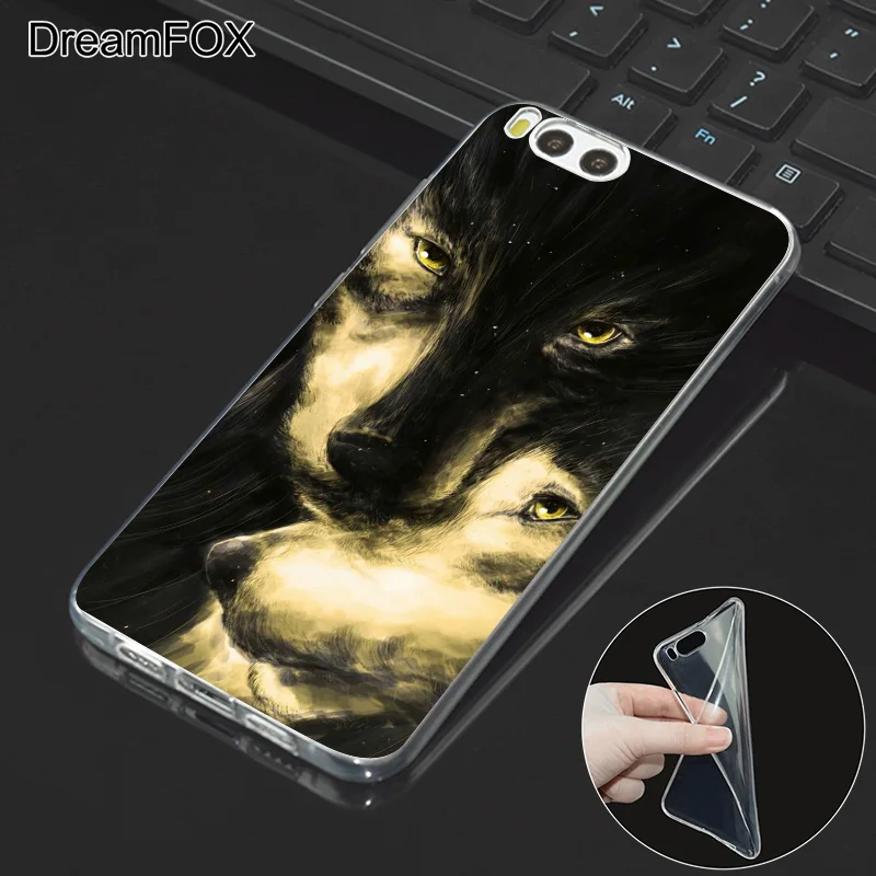 DREAMFOX L611 Волк и Лев Мягкий ТПУ силиконовый чехол для Xiaomi Mi Note 2 3 4 5 6 8 SE M5 4C 4S 5C 5S 5X 6X A1