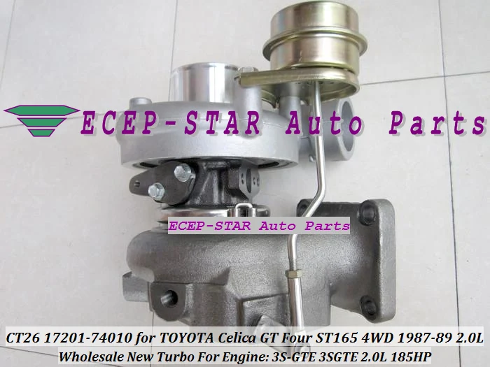 Бесплатная доставка Турбокомпрессор CT26 17201-74010 17201 74010 для TOYOTA Celica GT Four ST165 MR2 4WD 87-89