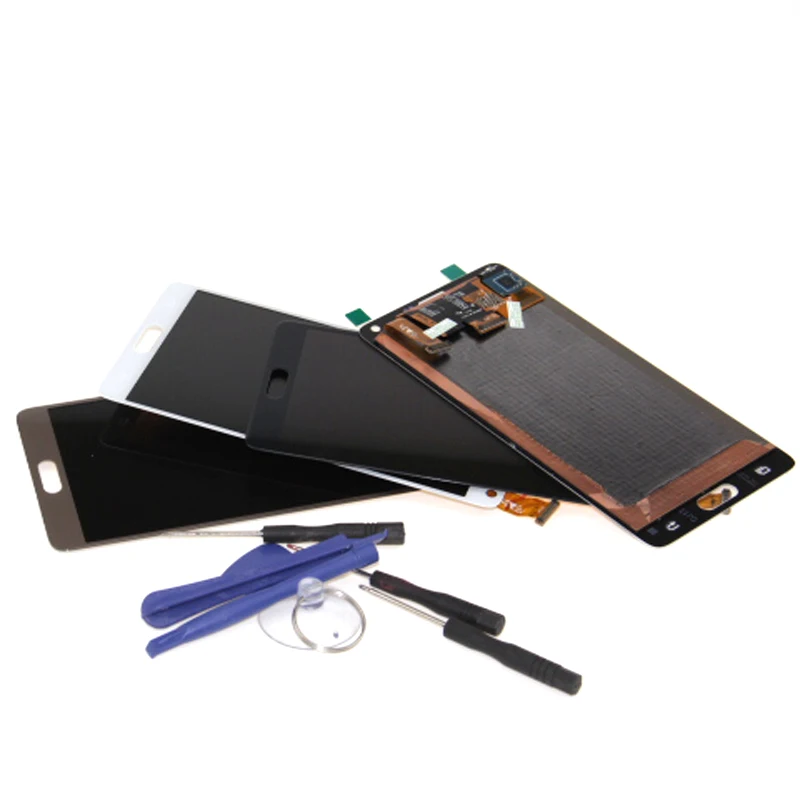 AMOLED LCD телефон для Samsung Galaxy Note 4 N910 N910A N910F Note4 LCDS дисплей кодирующий преобразователь