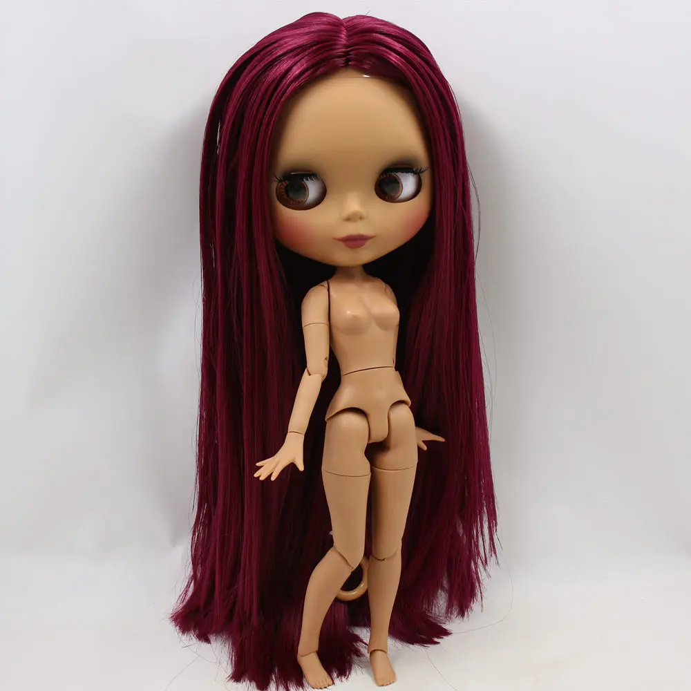 Ледяной DBS Blyth кукольные нет. BL23532 фуксия волосы без челки шарнирное тело черная