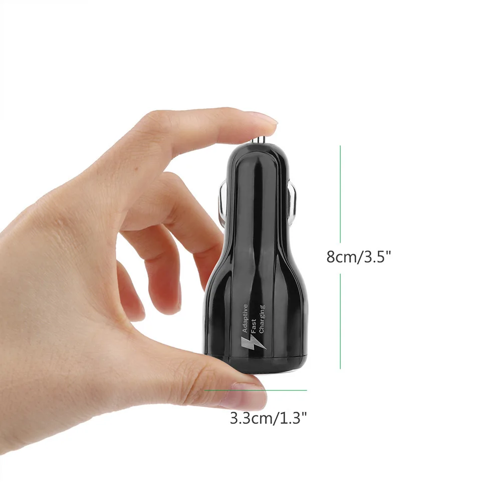 Быстрая автомобильная зарядка 9 В 2 А 12 1 QC3.0 3 с двумя USB-портами для Samsung Galaxy S8 Iphone в