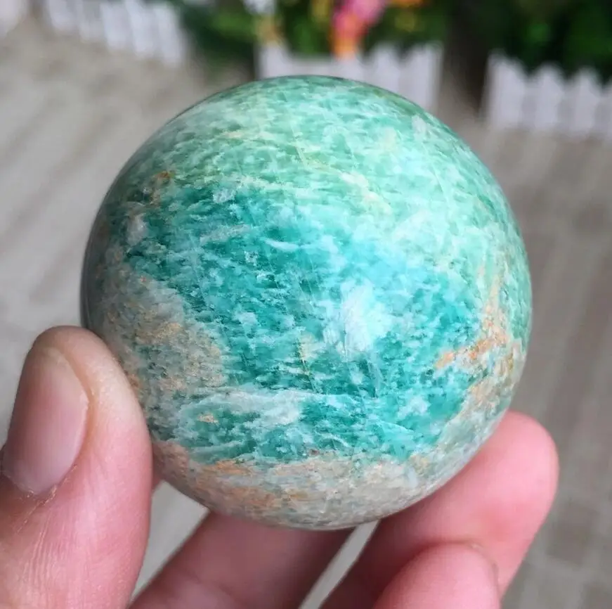 

Natural Amazonite Crystal Gemstone Healing Power Ball Sphere