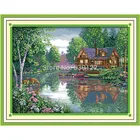 Набор для вышивки крестом Joy Sunday, водорастворимый Набор для вышивки крестом Dmc