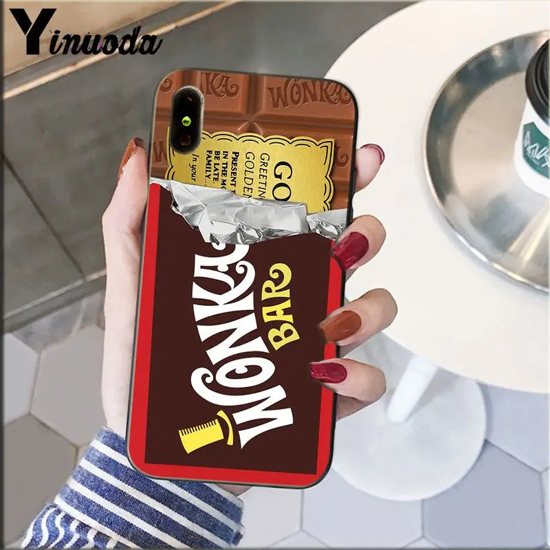 Мягкий Силиконовый ТПУ чехол для телефона Yinuoda alenka bar wonka chocolate iPhone 8 7 6 6S Plus 5 5S SE XR X XS