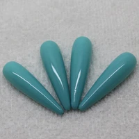 mini order is 7 wholesale 2pcs 8x30mm blue shell pearl raindrop loose beads