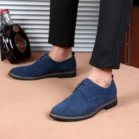 38 48 british style cow suede men derby shoes male trend fashion brown dress wedding shoes men formal men shoe schoenen mannen