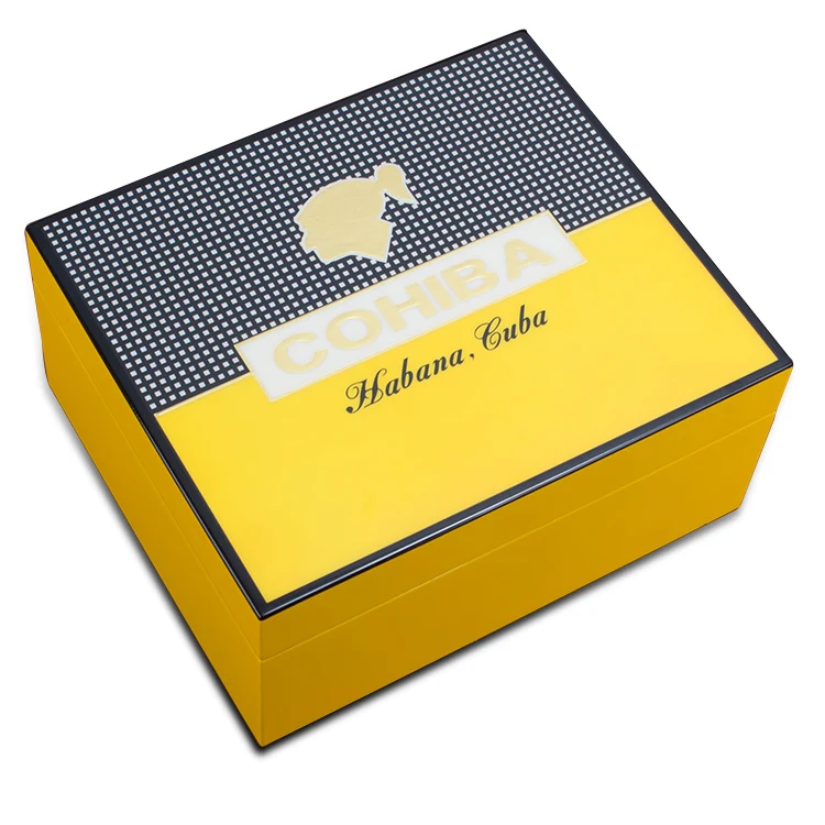 COHIBA роскошный высококачественный классический стиль желтый кедр деревянная