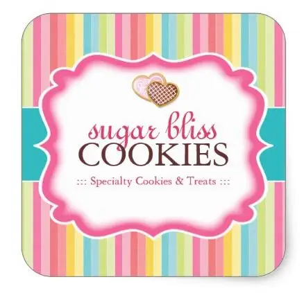 

1.5inch Cookie and Dessert - Packaging Stickers 1