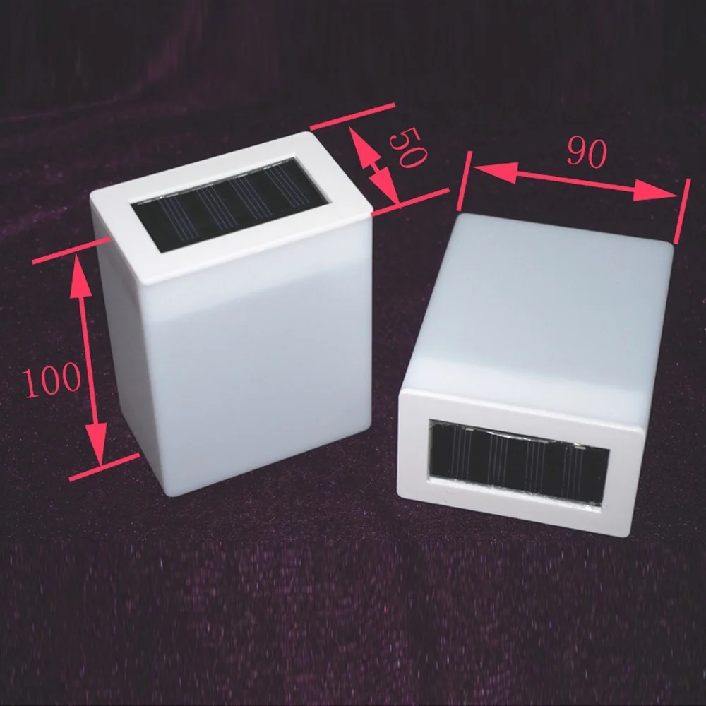 Солнечный свет открытый мода квадратный настенный светильник садовые огни забор