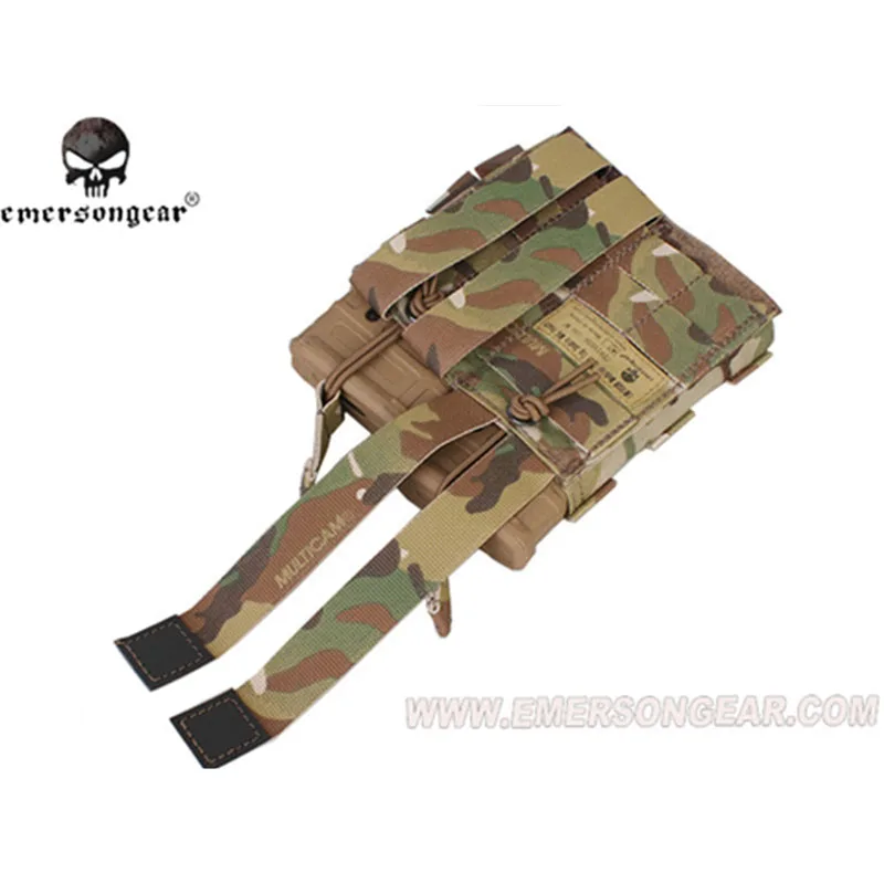 Emersongear Тактический Двойной 556 маг мешок M4 AR AK FAMAS модульный Открытый верх Molle лямки модульная сумка для пейнтбола страйкбола