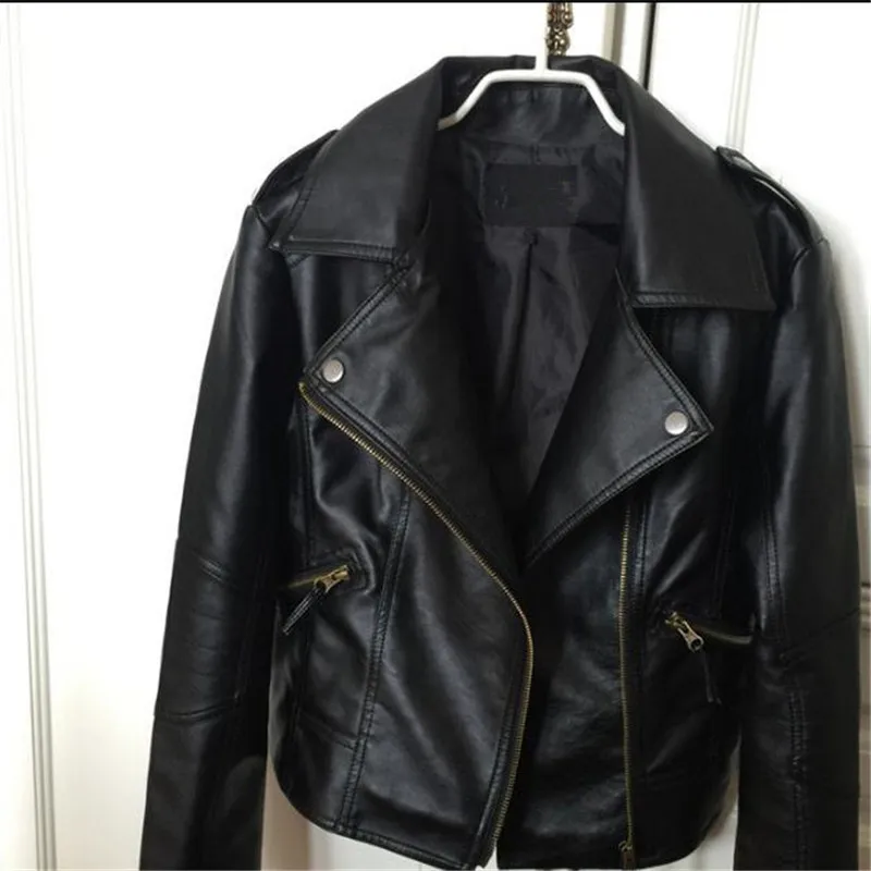 Женская на весенний сезон размера плюс искусственная ( ый) тонкий куртки Женский