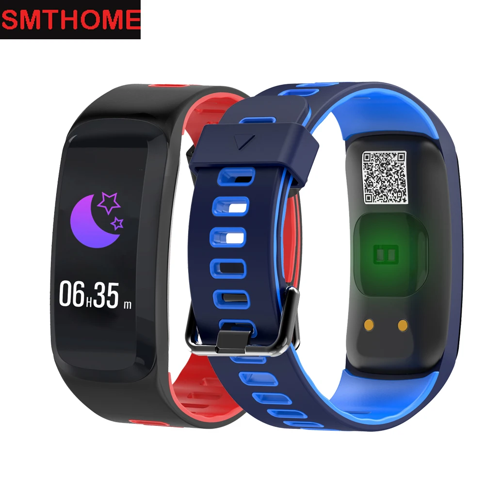 № 1 F4 Smart Band Водонепроницаемый Фитнес браслет крови Давление сна монитор