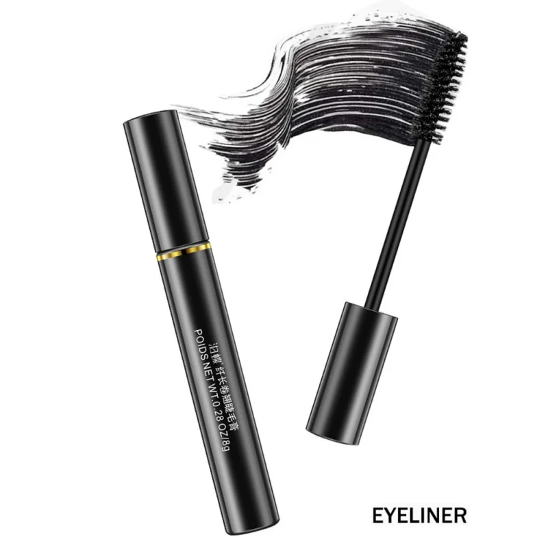 2019 Водостойкая тушь для ресниц с длинным черным шелковым волокном женского