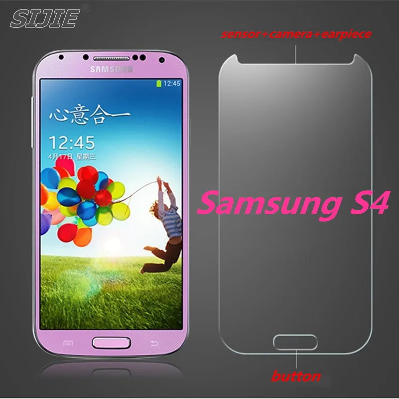 2 шт закаленное стекло для samsung Galaxy S4 i9500 i9505 GT I9500 экран телефона защитная 5