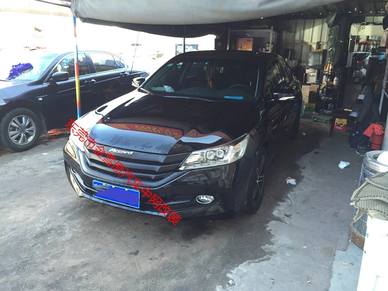 Использование для Honda Accord Racing Grills год углеродного волокна Refitt Передняя Центральная гоночная решетка крышка аксессуары без логотипа автомобиля