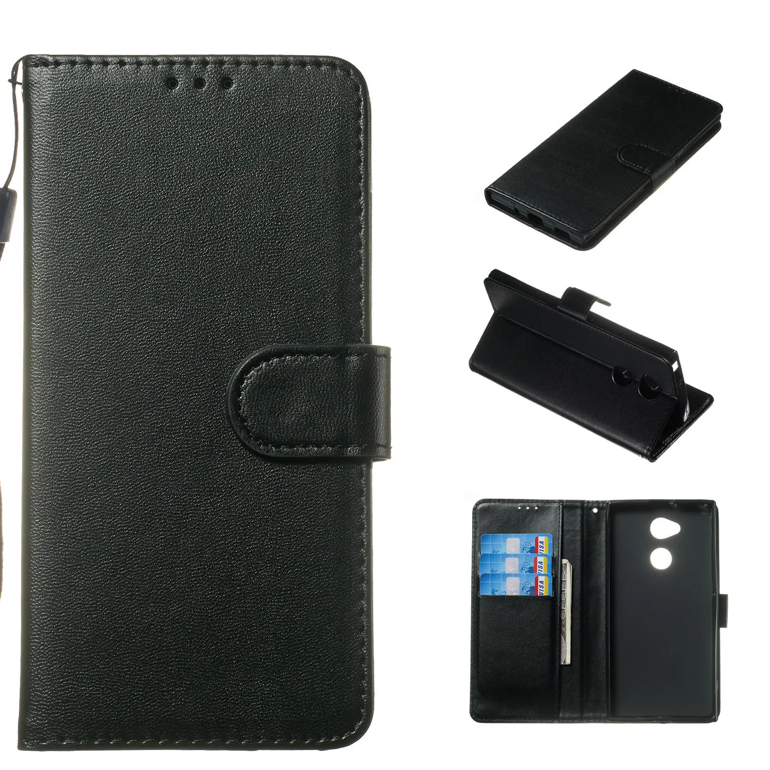 Flip leather Wallet Case For Sony Xperia L1 L2 L3 X XA XA2 XA1 Plus XA Ultra XA2 Ultra Case High Quality Fashion Luxury Cover