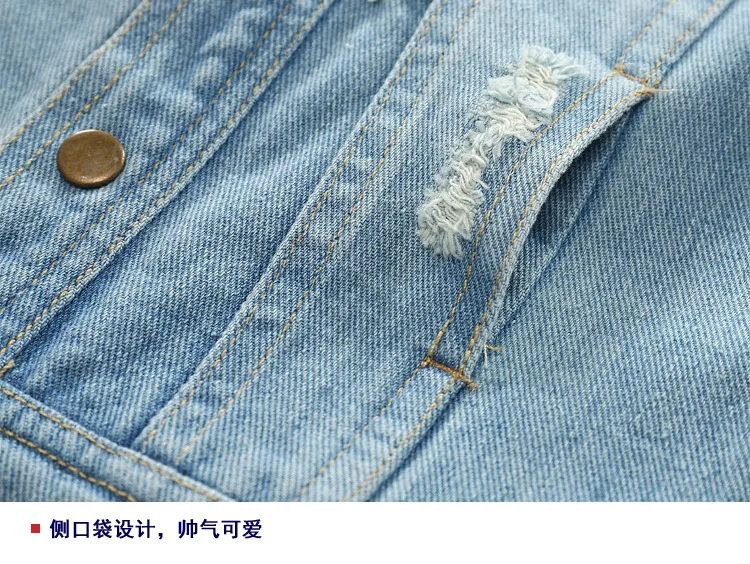 Одежда для маленьких девочек Новинка 2019 года детская джинсовая куртка хлопковые